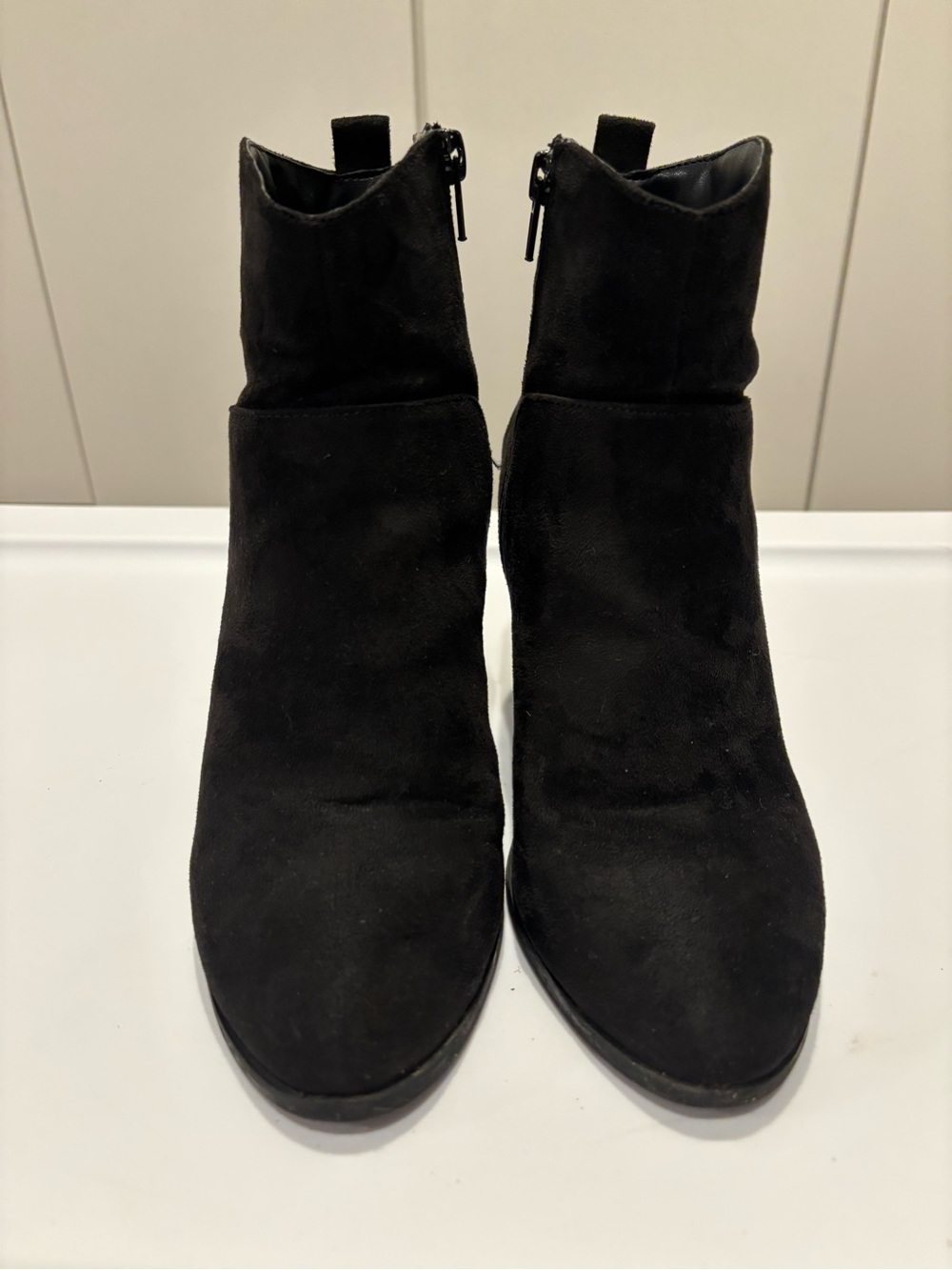 Forever 21 Black Suede Ankle Booties